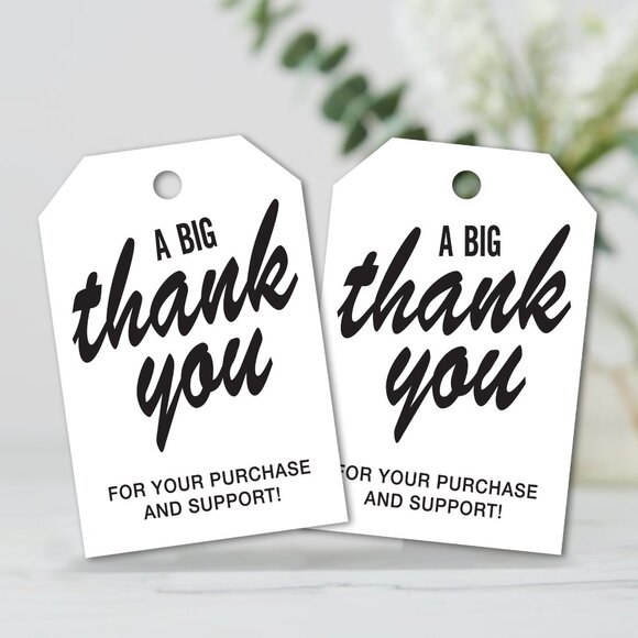 Big Thank You - Hang Gift Tags - (25 ct) - Picture 1 of 4